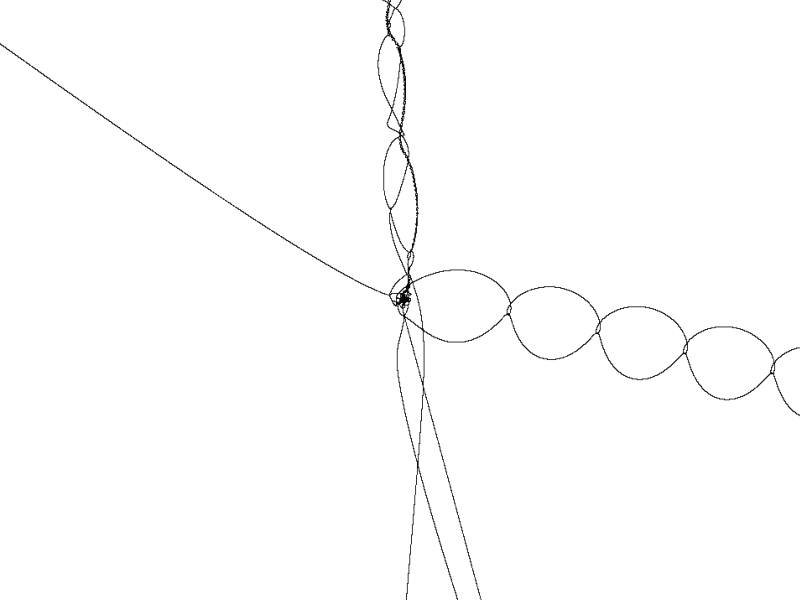 F = m a = 1 / d^2; Bang (10)