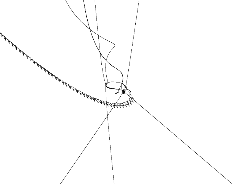 F = m a = 1 / d^2; Bang (10)