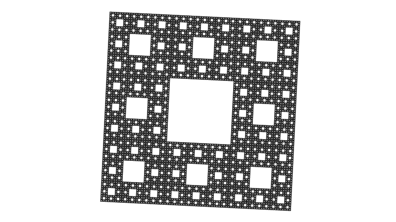Il tappeto di Sierpinski.